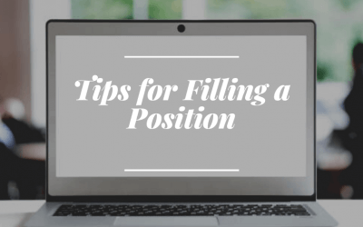 Tips for Filling a Position