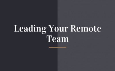 Leading Your Remote Team