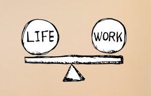 Photo of Life and work balance scale graphic 